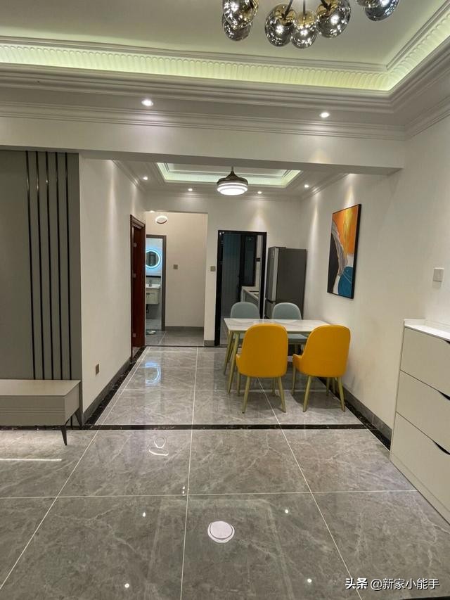 看他家新房，装修效果很漂亮，全屋干干净净很舒服，太羡慕啦