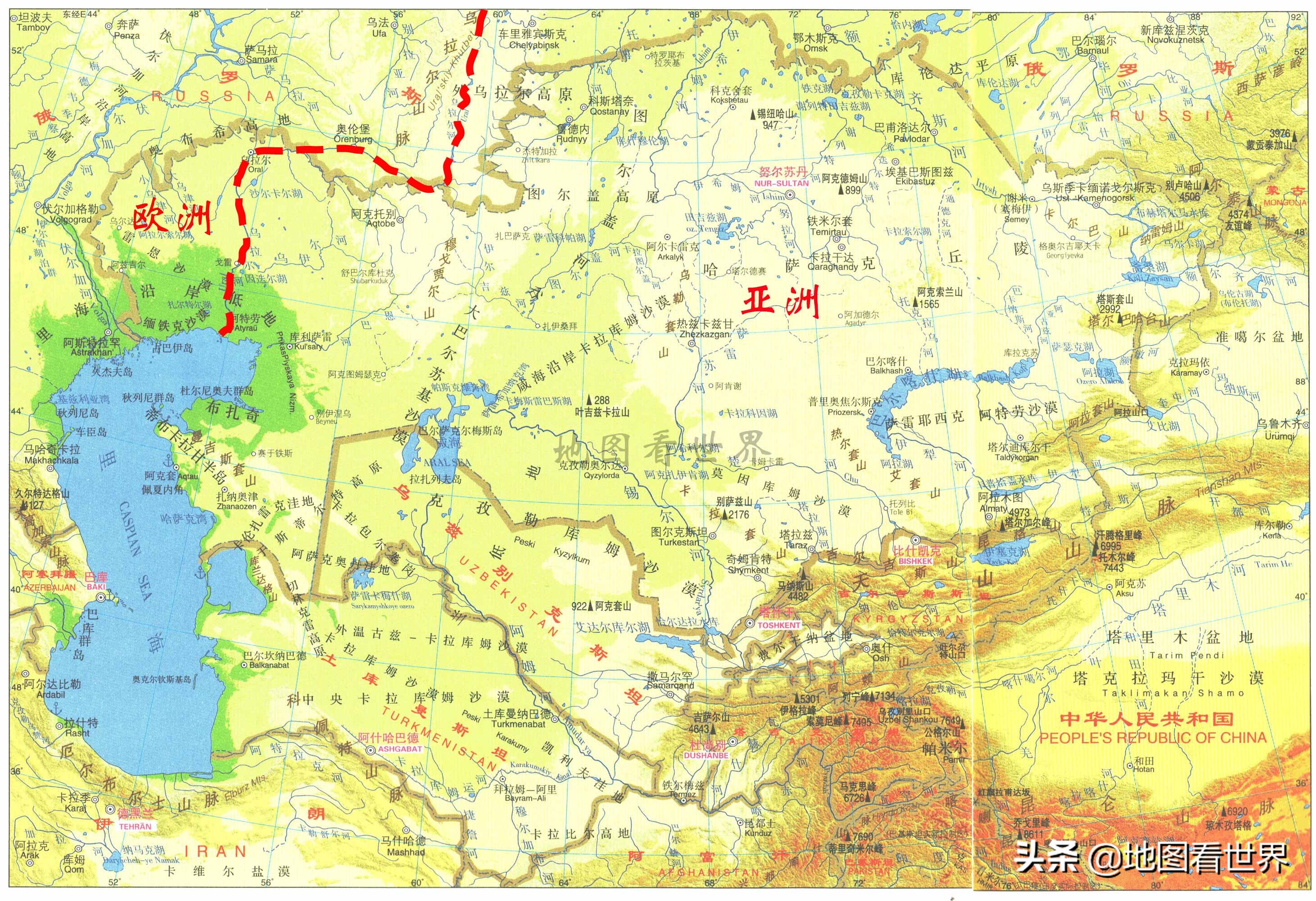 西欧包括哪些国家(国家趣谈18：跨洲国家地图——法国地跨五大洲，英国地跨六大洲)