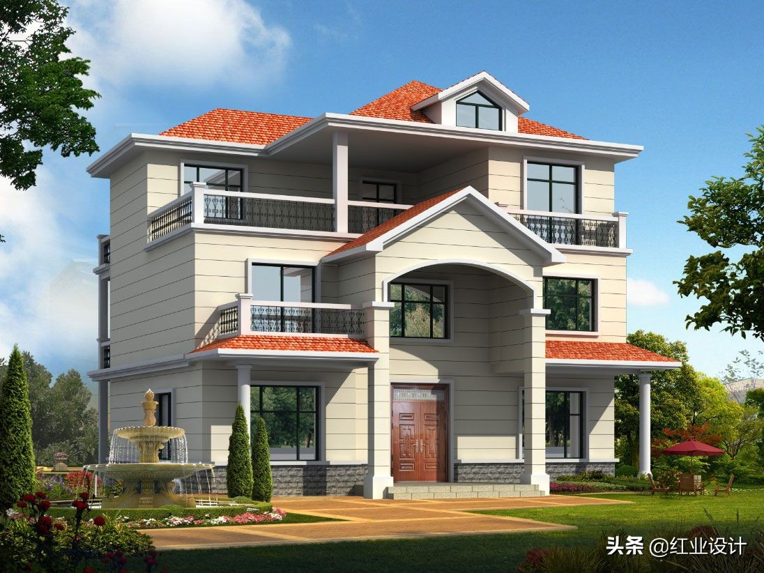 回农村自建房，怎能没有大堂屋？推荐5套图纸总有一套适合你