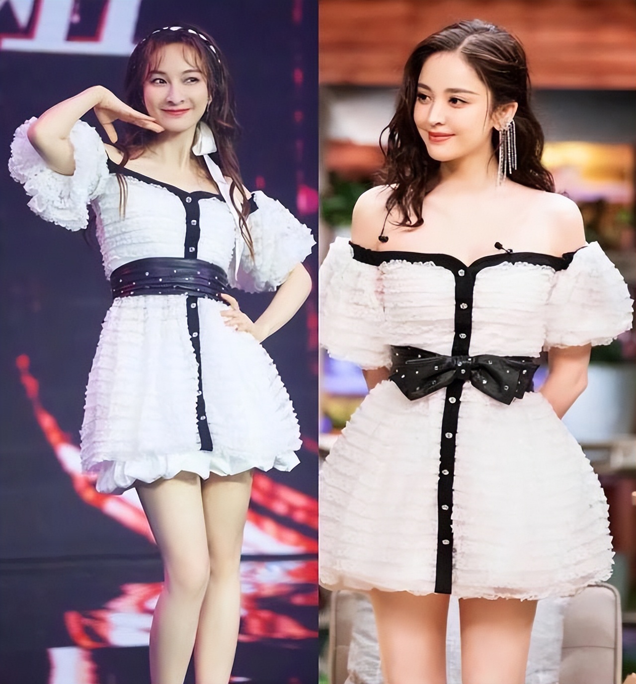 女明星撞衫太尴尬，一对比就出分晓，好气质还是比高颜值更重要