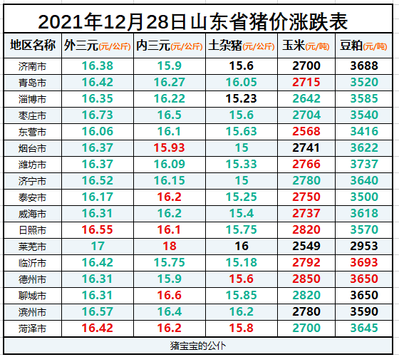 山东省猪价今日最新猪价，山东省今日猪价最新