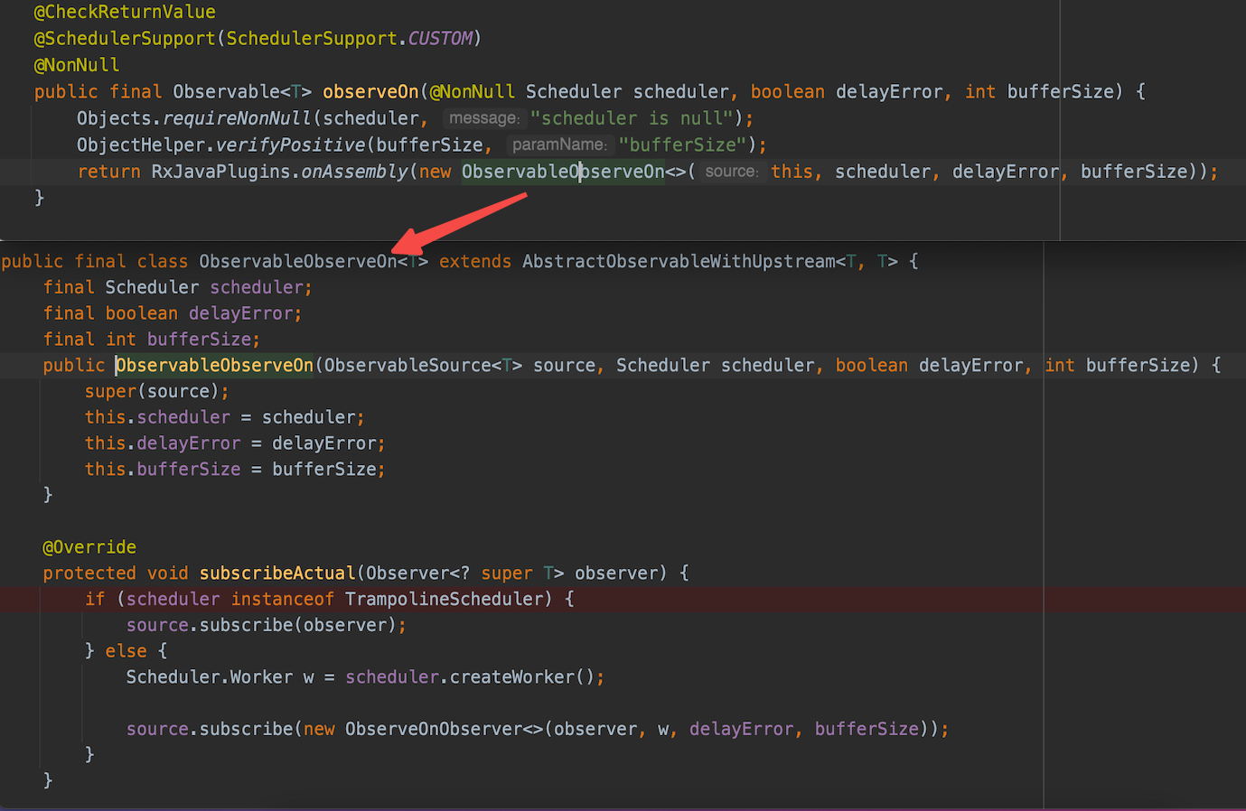 android RxJava 线程切换原理探索