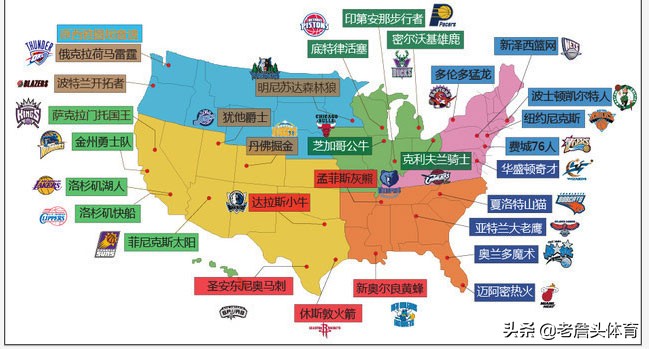 nba有哪些海外市场(NBA30支球队具体地理分布解读)