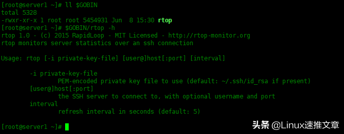 服务器监控工具（rtop – 通过SSH监控远程主机）