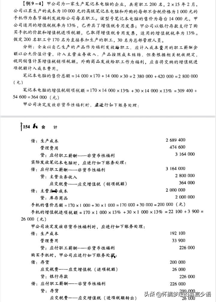 CPA《会计》教材例题（6-10章）