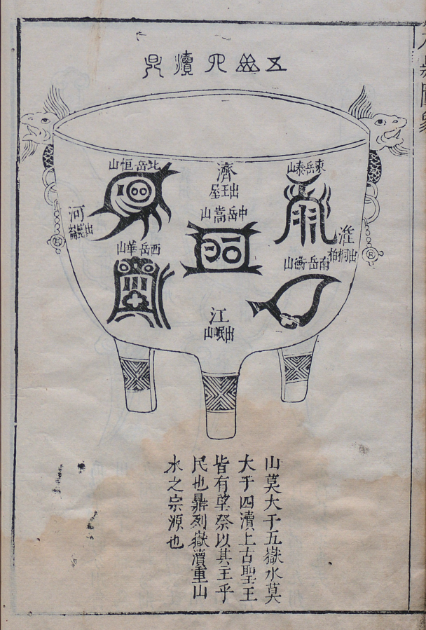 古史文化:古人眼里的大禹九鼎图