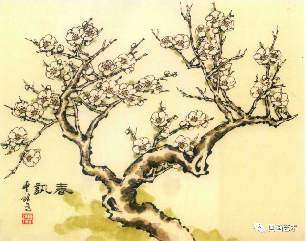 梅花树简笔画（图文讲解梅花树的最简单画法）