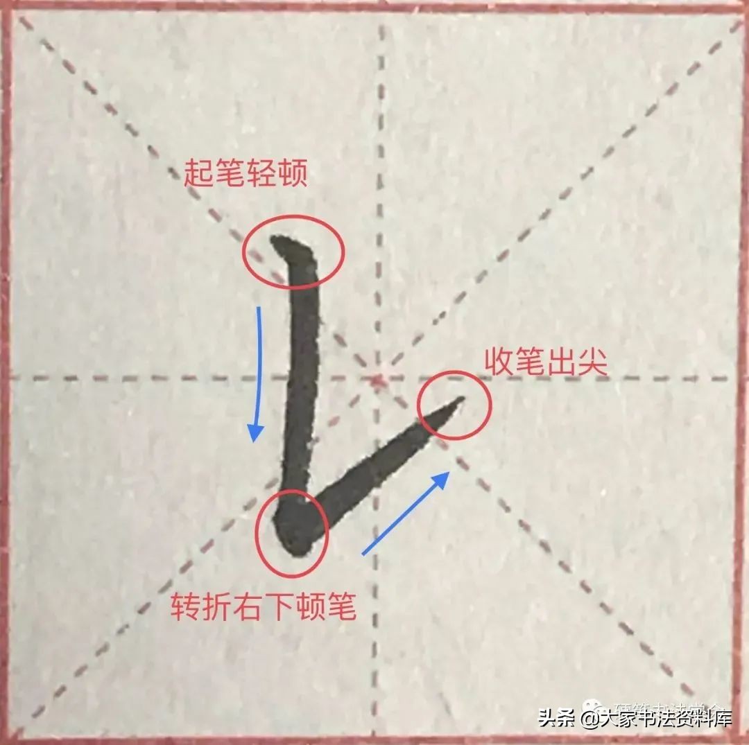 干货：深度解析36个基本笔画的写法 | 超清大图图解教程