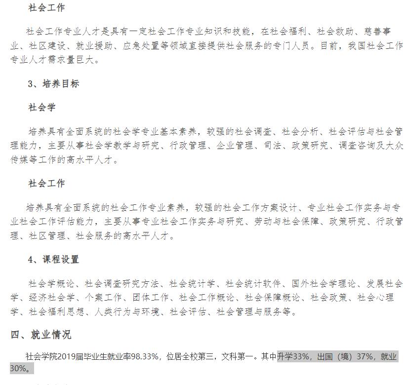 育才365专业讲解：社会工作、社会学、民族学