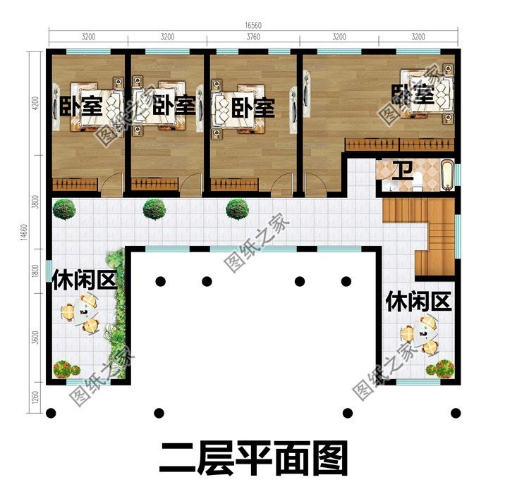 农村中式庭院别墅设计，白墙黛瓦搭配上超大庭院，美到怀疑人生