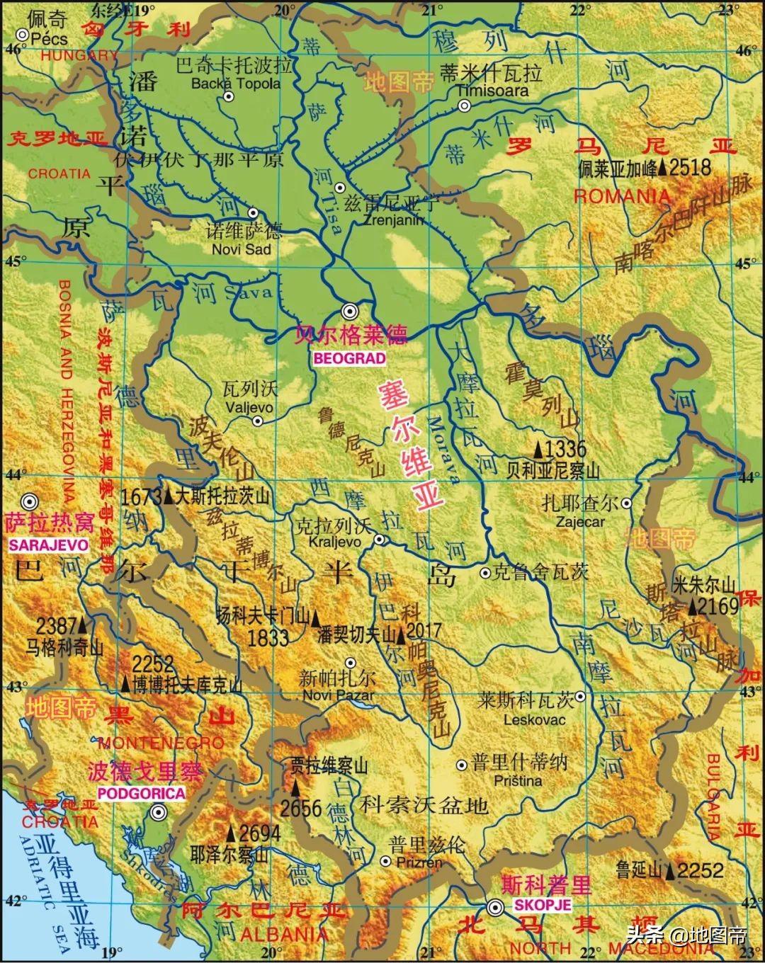 俄罗斯和塞尔维亚地图（塞尔维亚与俄罗斯关系如何？天然气为何比欧盟便宜十倍）