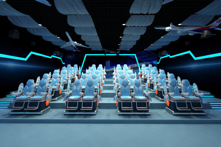 利用丰富的航空元素,打造极具科技感的梦幻空间,营造"搭载宇宙飞船