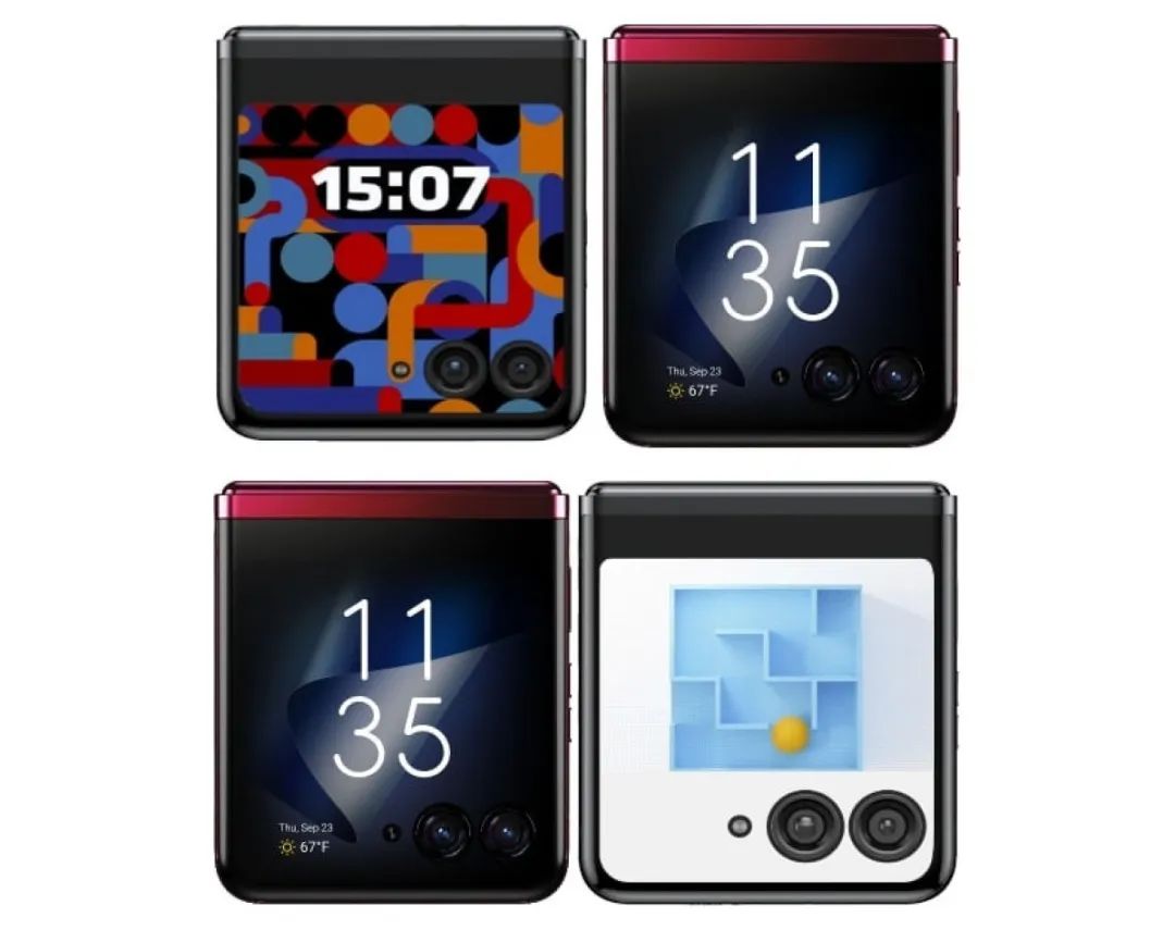 摩托罗拉新折叠屏手机曝光,3.5寸外屏惊艳登场!