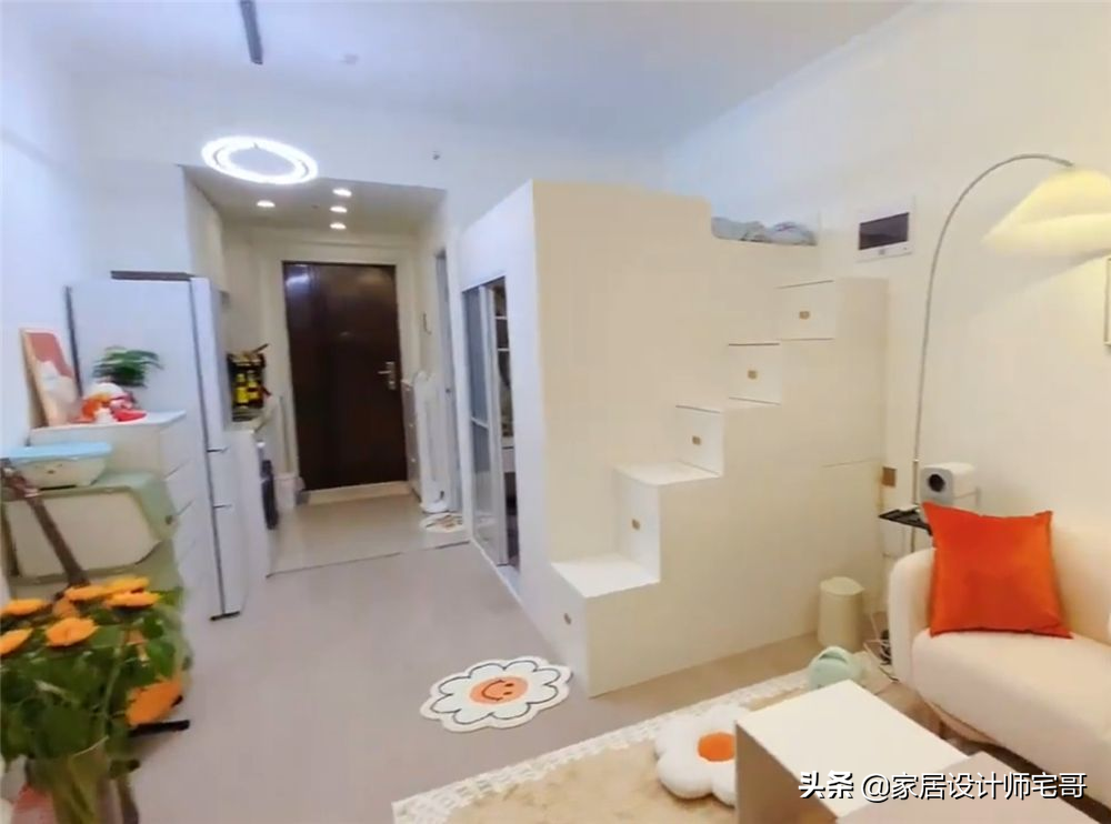 上海姑娘28万装修夹层公寓，温馨小家效果图全分享