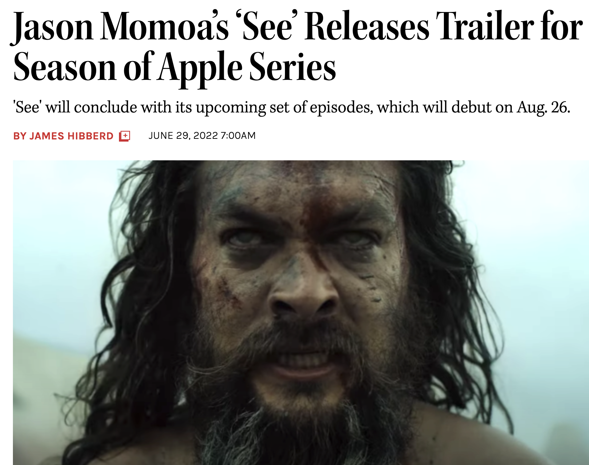 西伯德：《看见》延续了《海王》的豪情，派拉蒙进入“苹果频道”