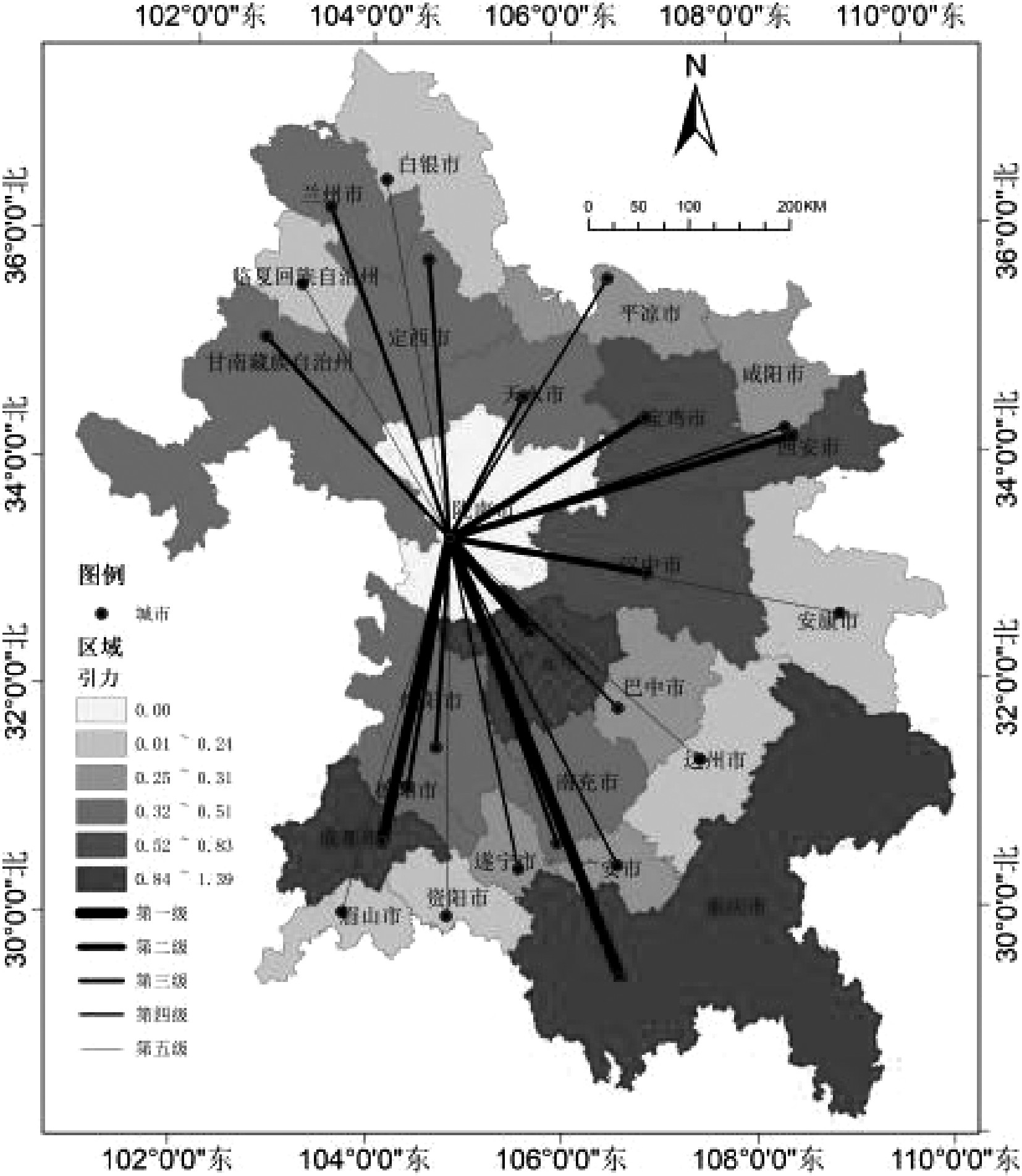 基于修正引力模型的陇南市区域经济联系研究