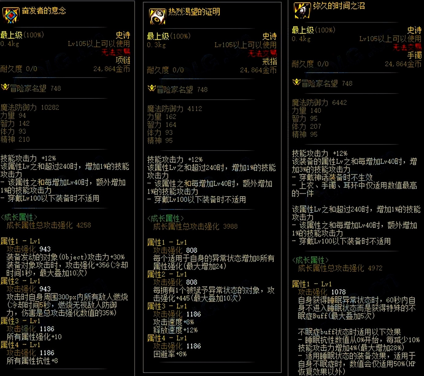 DNF：11件全新史诗登场！更全面化的装备，无色套继续加强