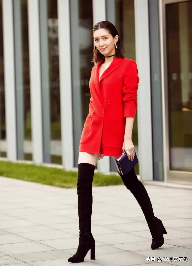 江疏影，有点事业女强人的感觉，不过确实很美