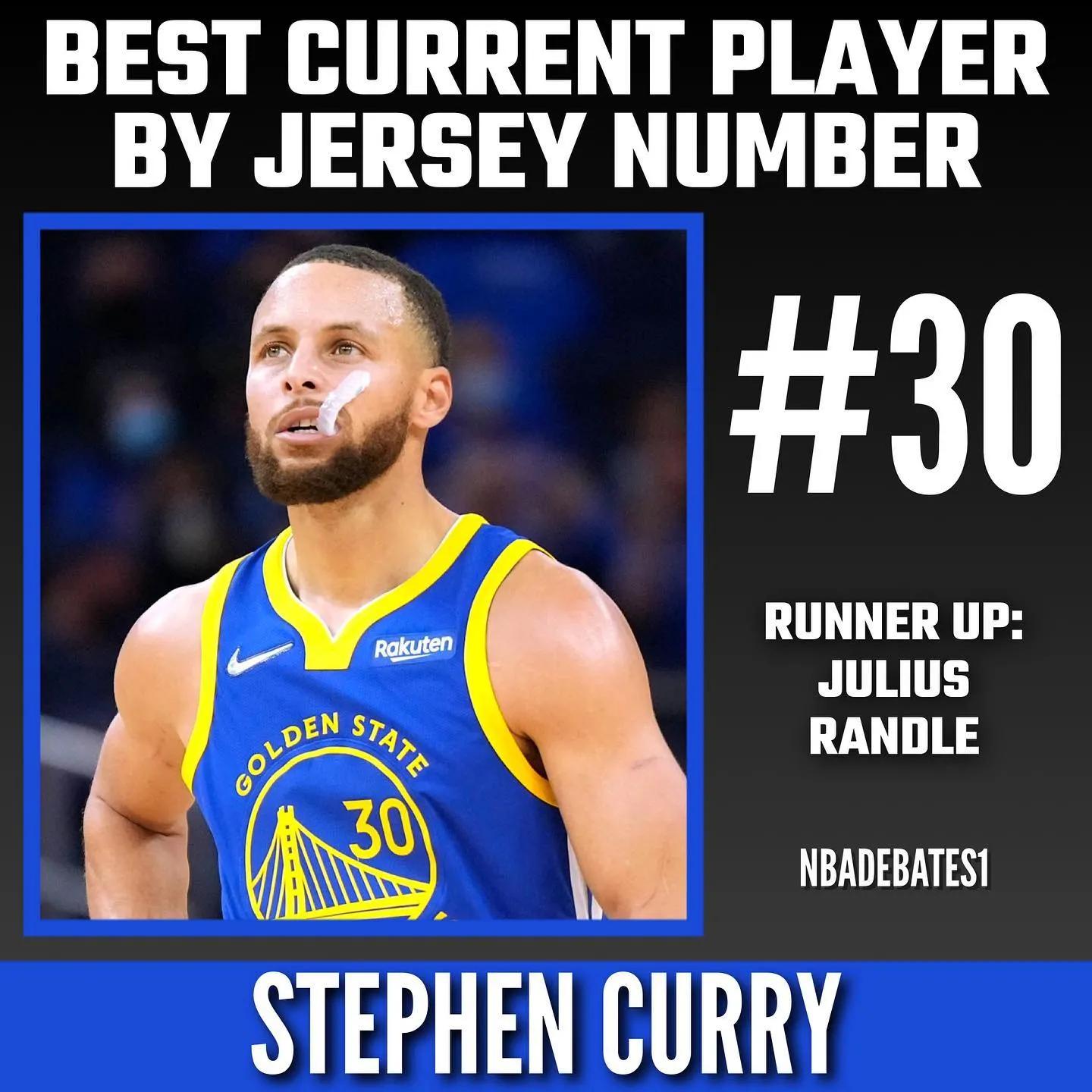 nba32号有哪些（美媒列出现役身穿30至39号球衣号码中最好的两人，库里30号最强）