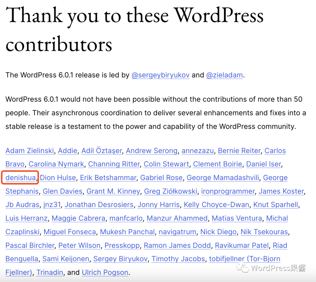 WordPress 发布 6.0.1 安全更新，其中有我提交的 bug