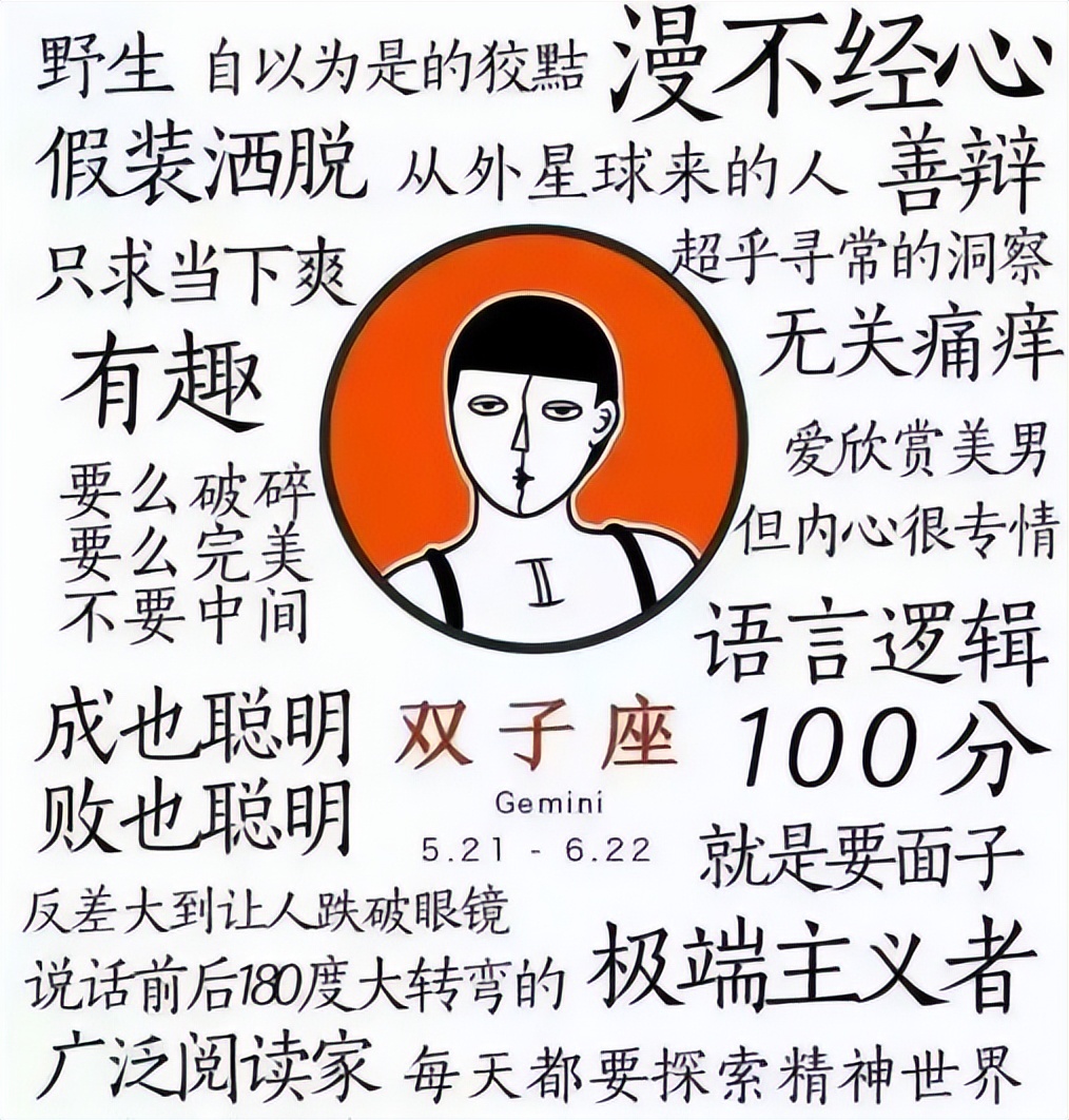 双子座的特点(双子座的特点和性格女生)