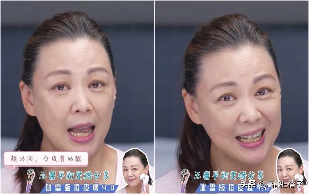 53岁王馨平晒真实素颜，却被嘲样貌老10岁？