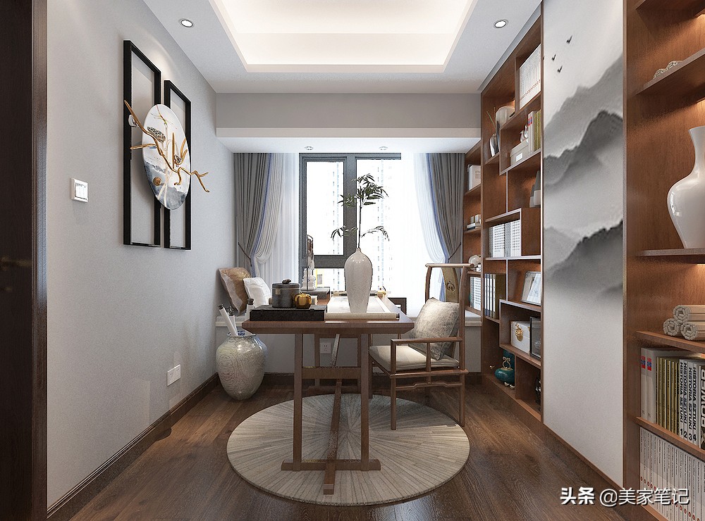 将130㎡精装房改造新中式，优雅又有韵味，仅凭阳台就惊艳全小区