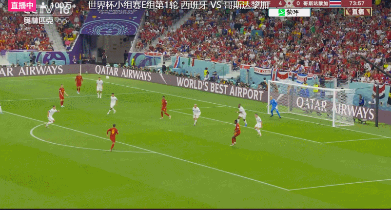 2018年世界杯赛程比分（世界杯-西班牙7-0横扫哥斯达黎加 费兰梅开二度 18岁加维破门创纪录）