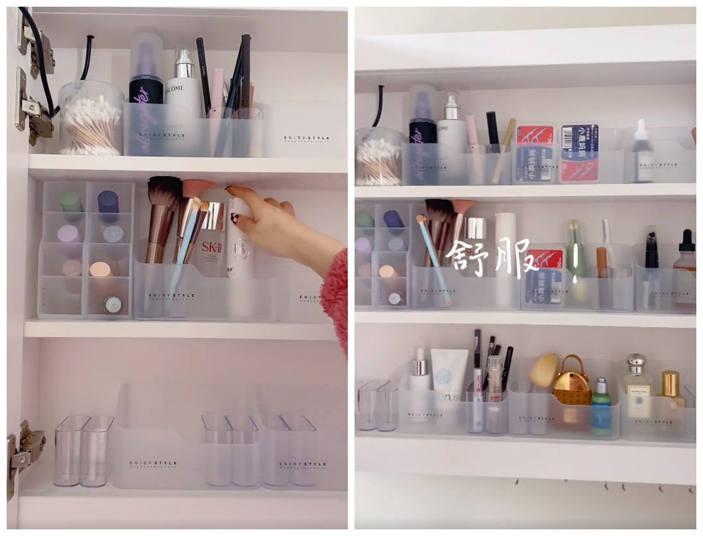 她“沉浸式”收纳3㎡卫生间，将各种杂物整齐归类，网友：太治愈