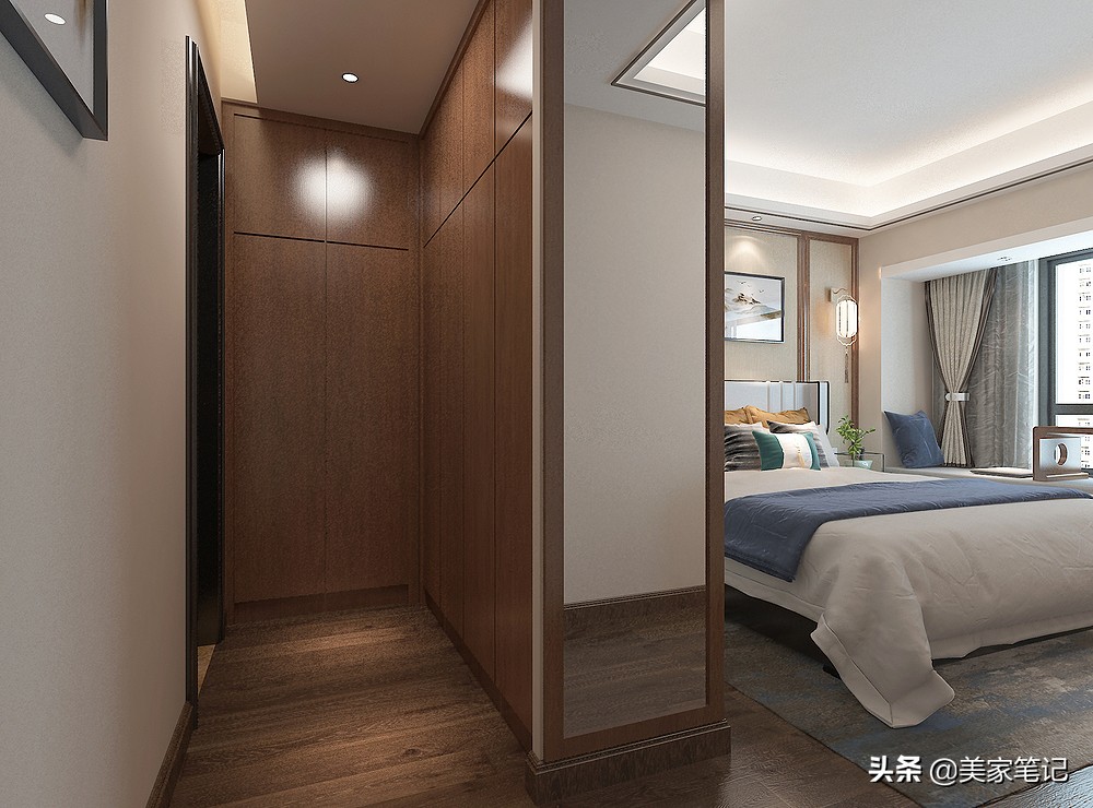 将130㎡精装房改造新中式，优雅又有韵味，仅凭阳台就惊艳全小区