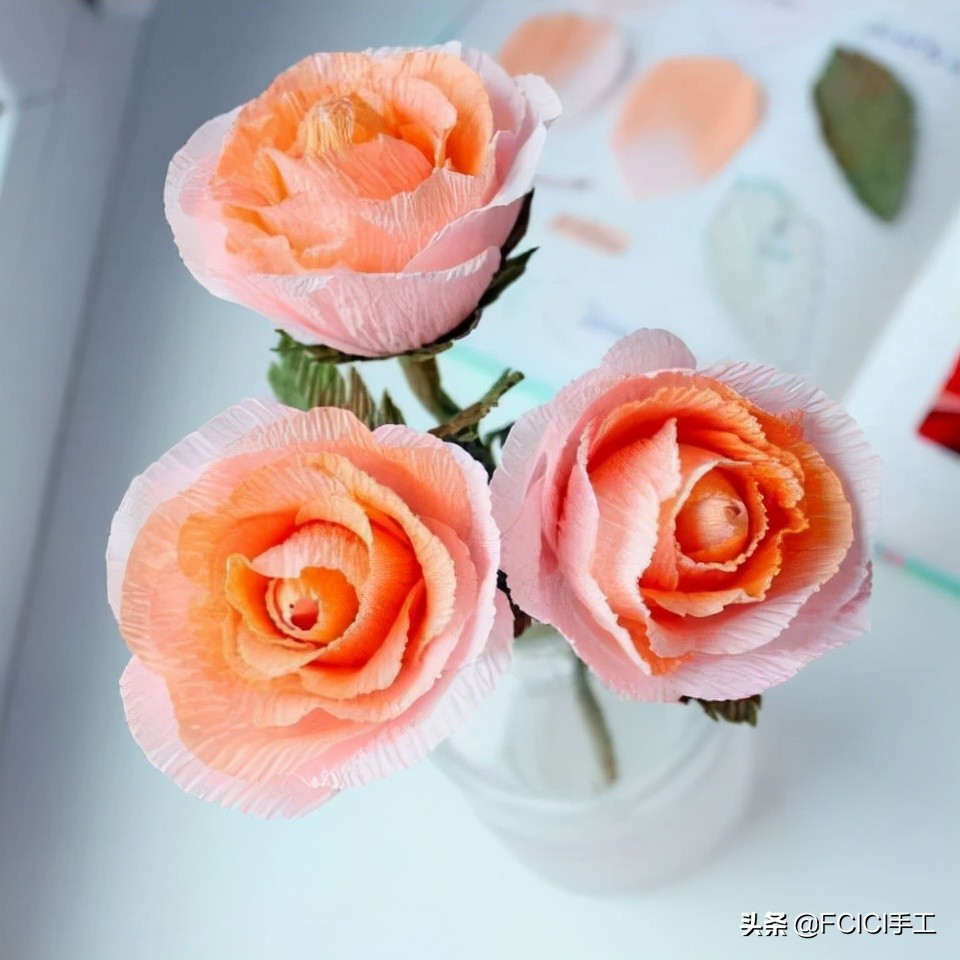 玫瑰花怎么做（永不凋落的褶皱纸玫瑰花教程）