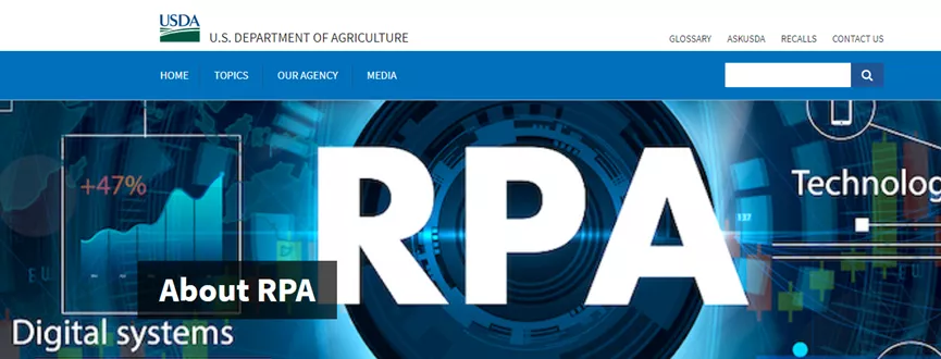 美国农业部：每年节省15万工时，2022年继续增加RPA数量