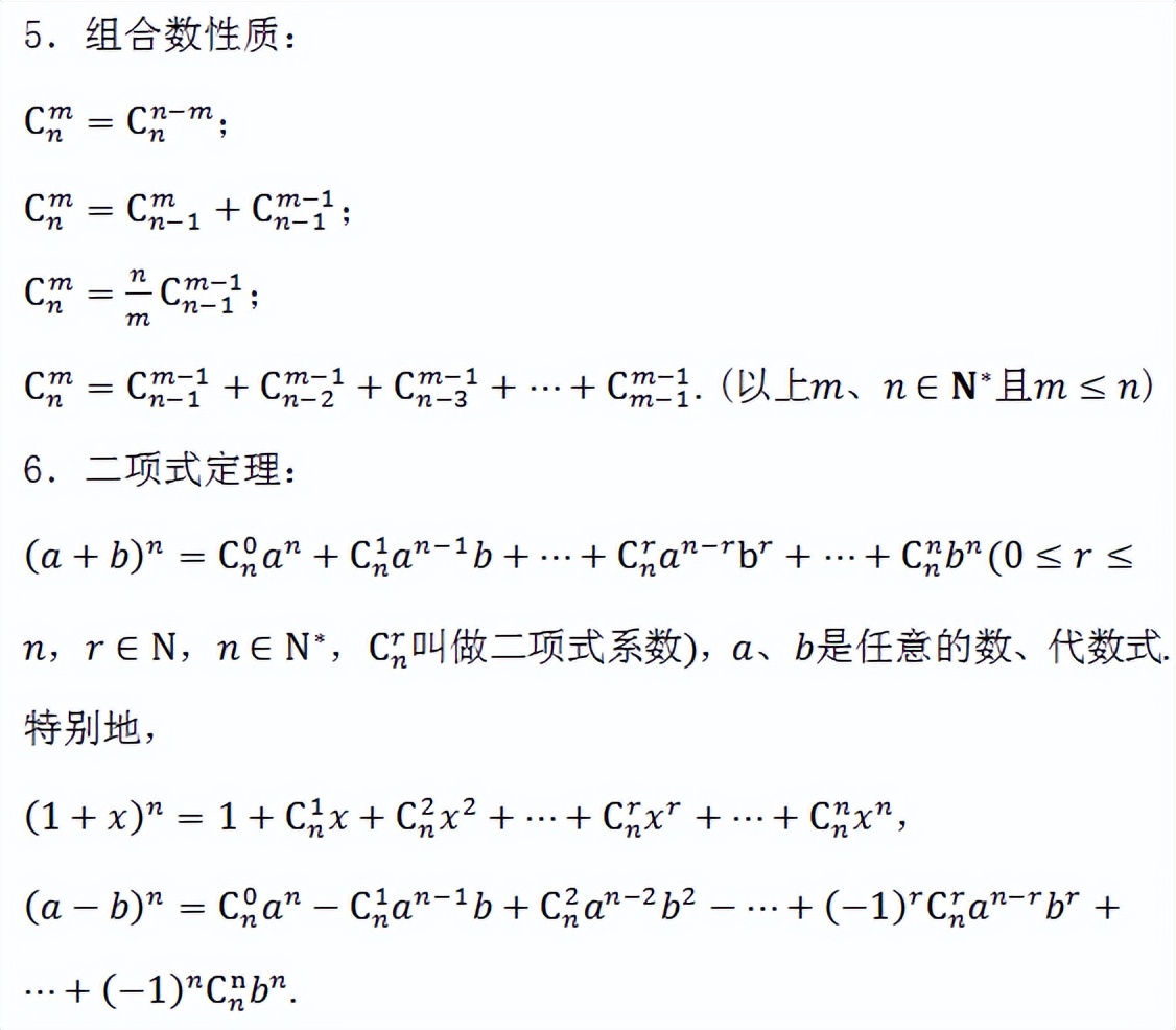 2022高考数学冲刺：高中数学必考点、重难点知识大汇总