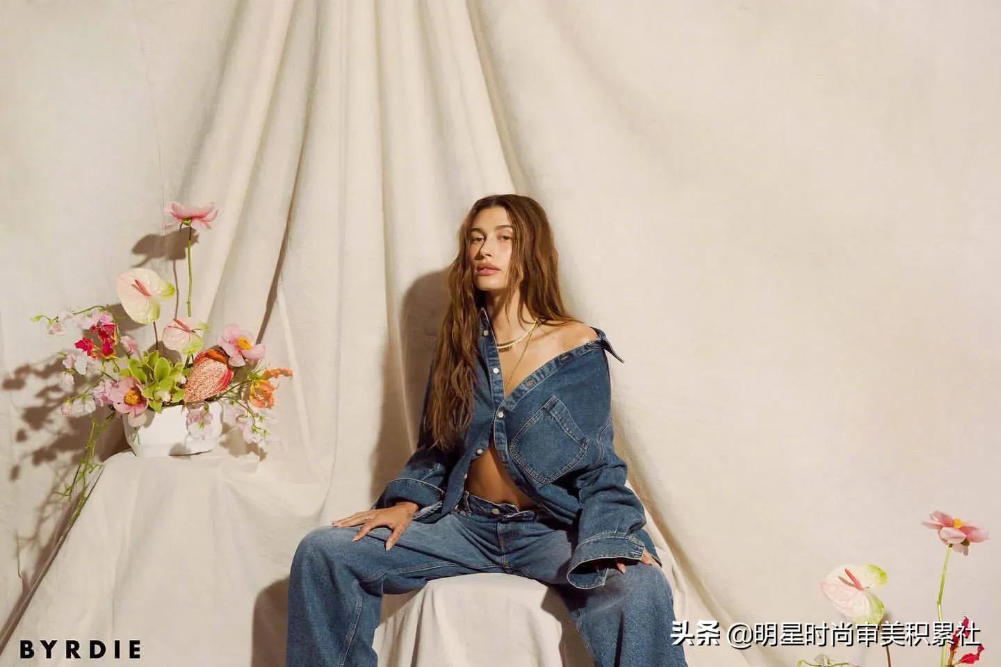 Hailey Bieber x《Byrdie》June 2022｜清透妆容下的怼脸特写