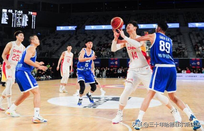 中国男篮为什么能打nba(世亚预，中国男篮为何轻取中国台北？球迷给出答案，且大局已定)