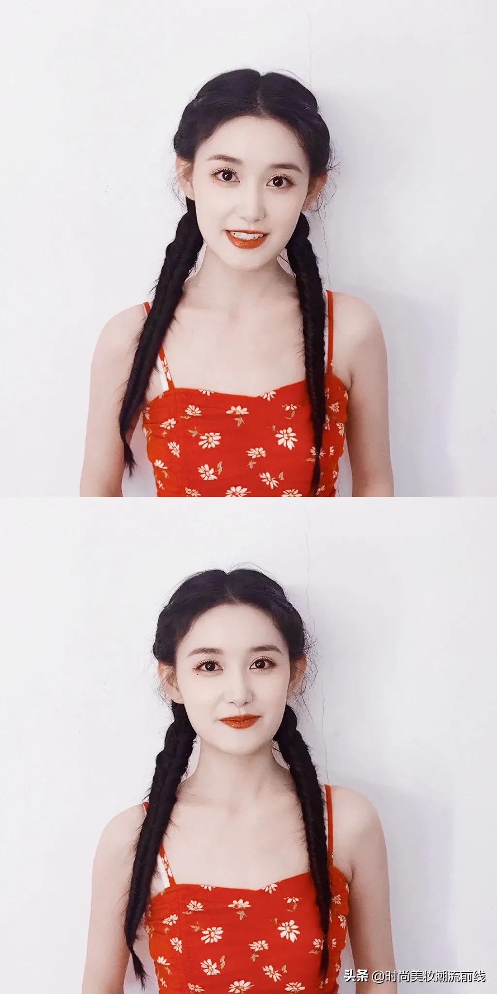 蒋依依，红果妹宝儿，麻花辫姑娘，好美