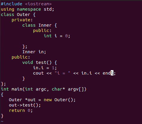 C++内部类使用场景（1）