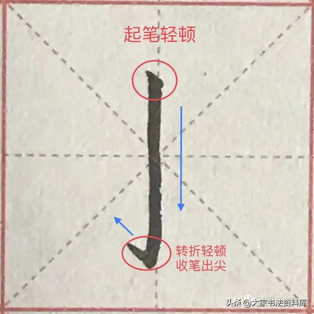 干货：深度解析36个基本笔画的写法 | 超清大图图解教程