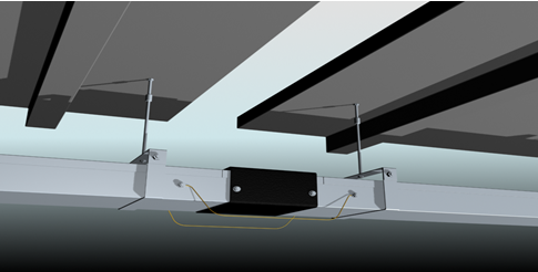 8 桥架补偿装置安装效果图(5)桥架与管的连接本工程在电缆桥架上敷设