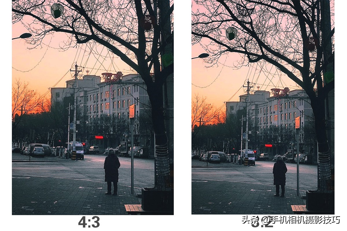 再来看一张照片:@富贵是只喵手机拍摄,原图是4:3的比例.