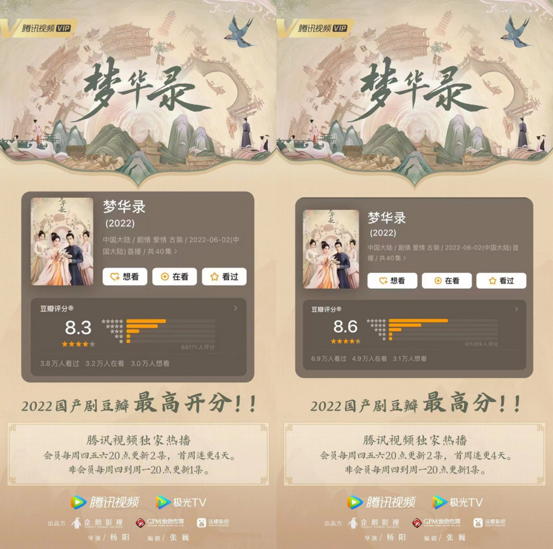 从8.8分的《梦华录》说起，豆瓣还能相信吗？