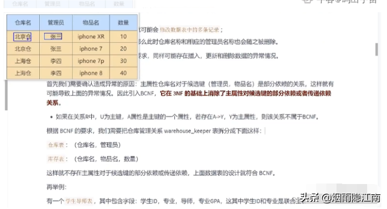阿里面试篇：数据库的三大范式