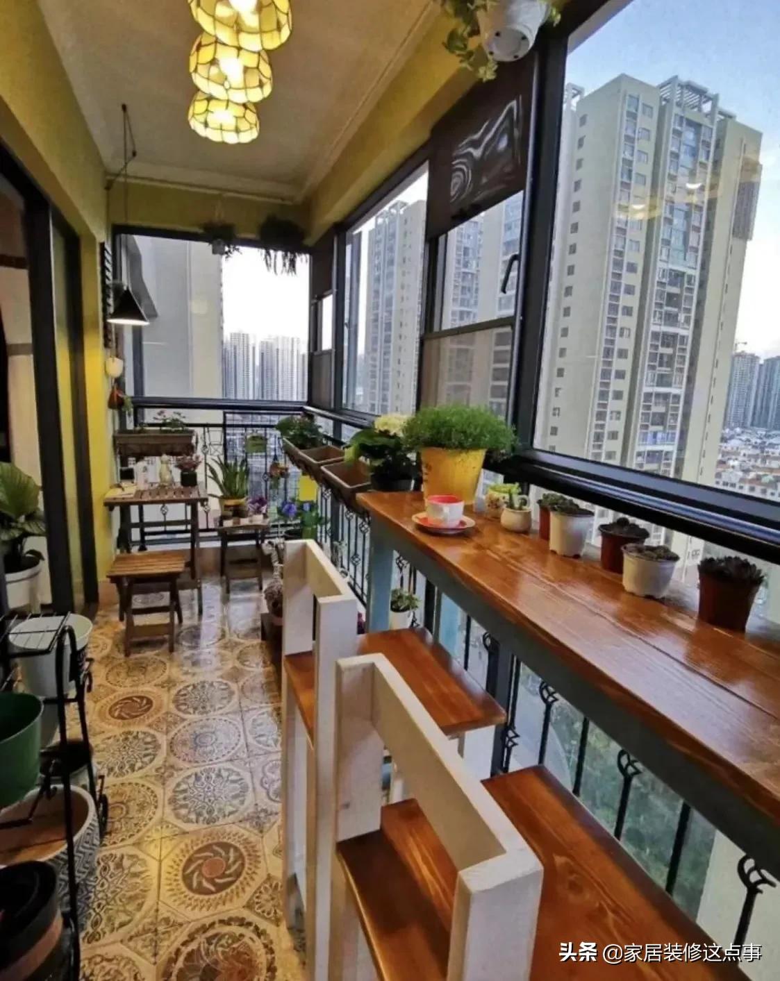 看完这些阳台的设计后，发现我家的只能叫晒台，白白浪费几十万