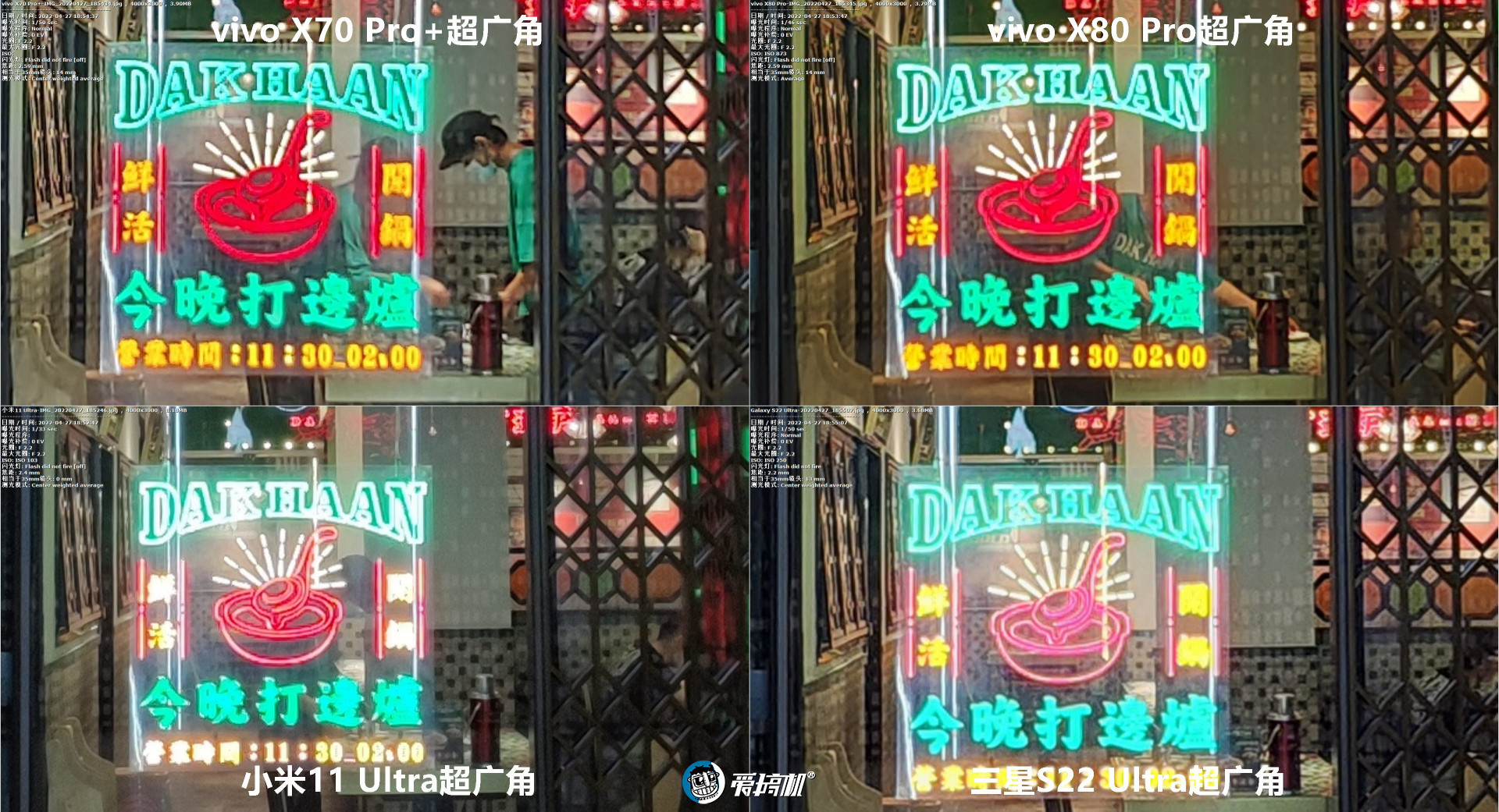 旗舰拍照PK：vivo X80Pro对X70Pro+、三星S22Ultra、小米11Ultra