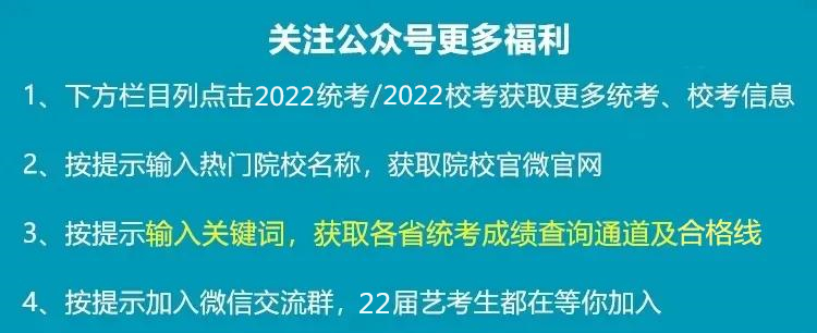 大连艺术学院2022艺术专业考试校考报名公告与省统考子科类对照表