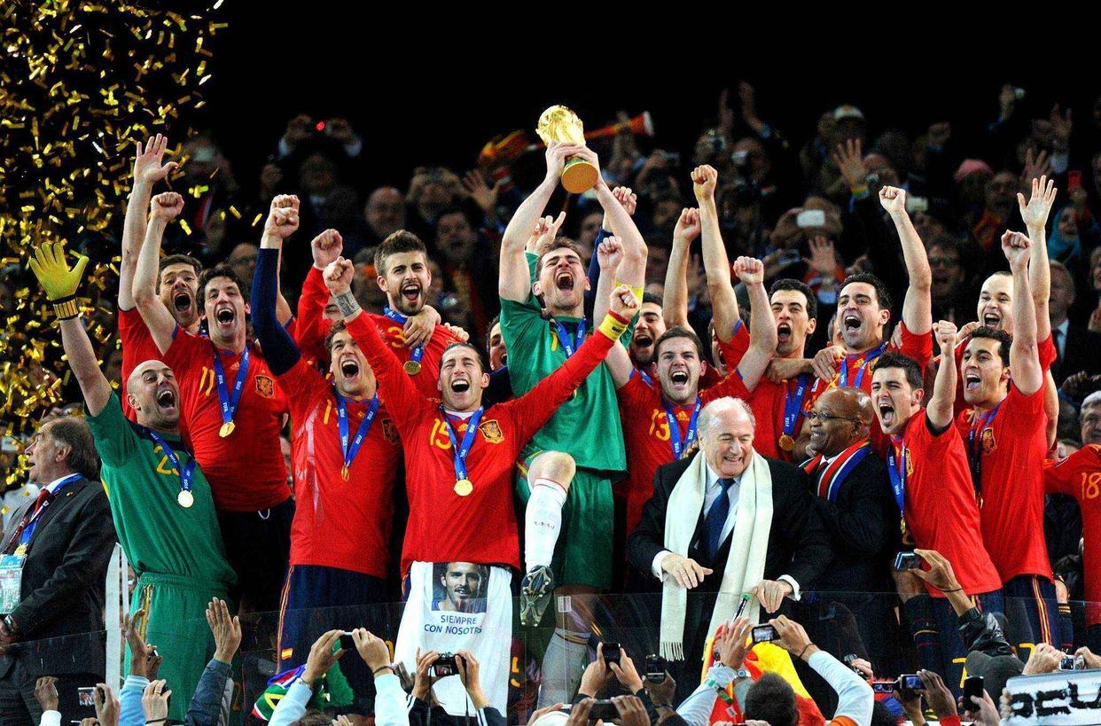 上一世界杯谁第一名(世界杯冠军数排行榜：巴西5冠领衔第1，意大利4冠第2，西班牙1冠)