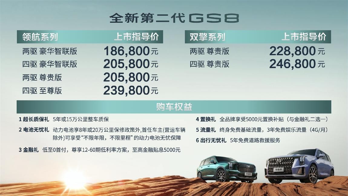 广汽传祺全新第二代GS8全能配置，守护千万家