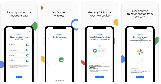 Google即將在iOS上推出"切換到Android"應用程序