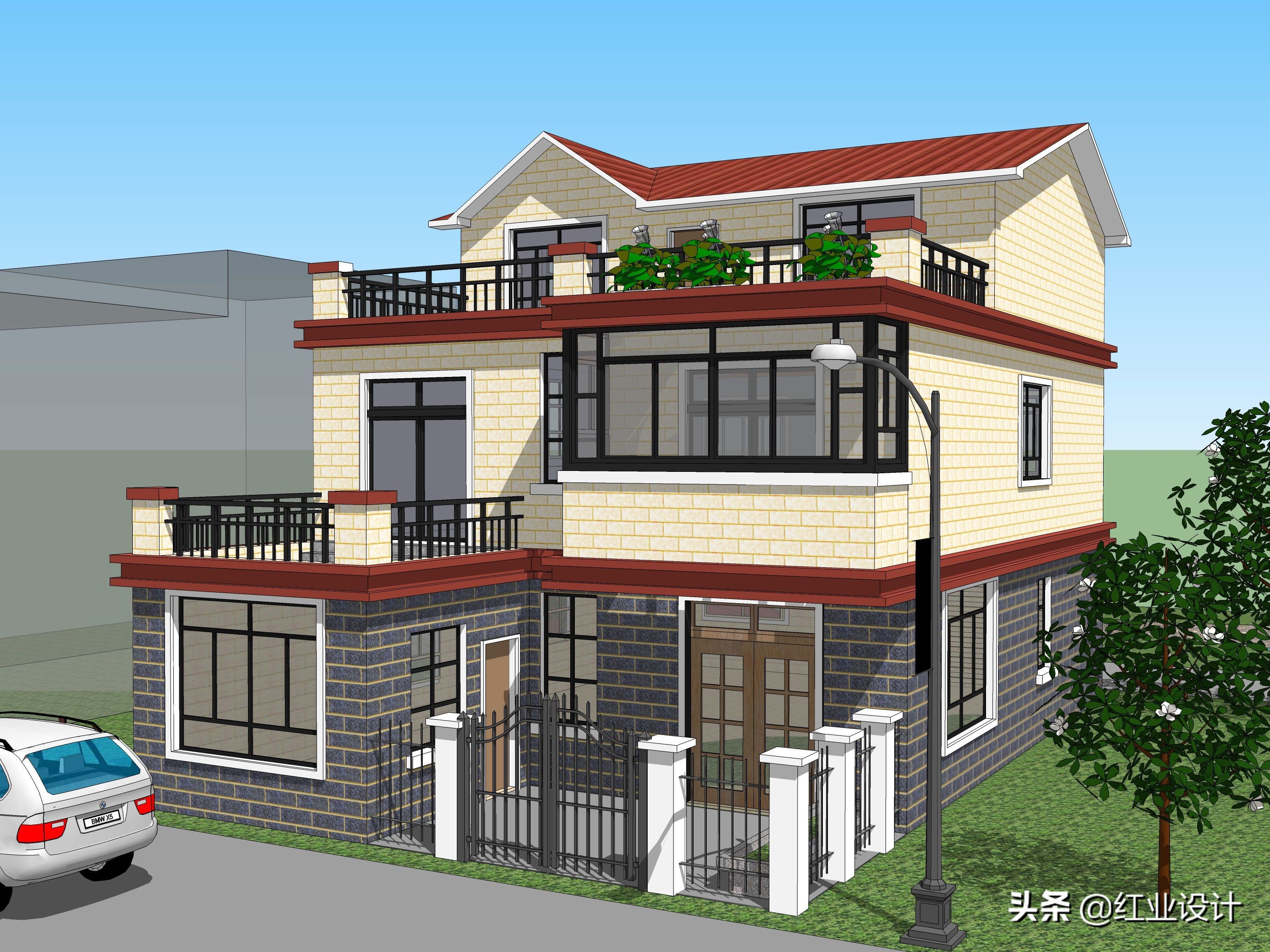 回农村自建房，怎能没有大堂屋？推荐5套图纸总有一套适合你
