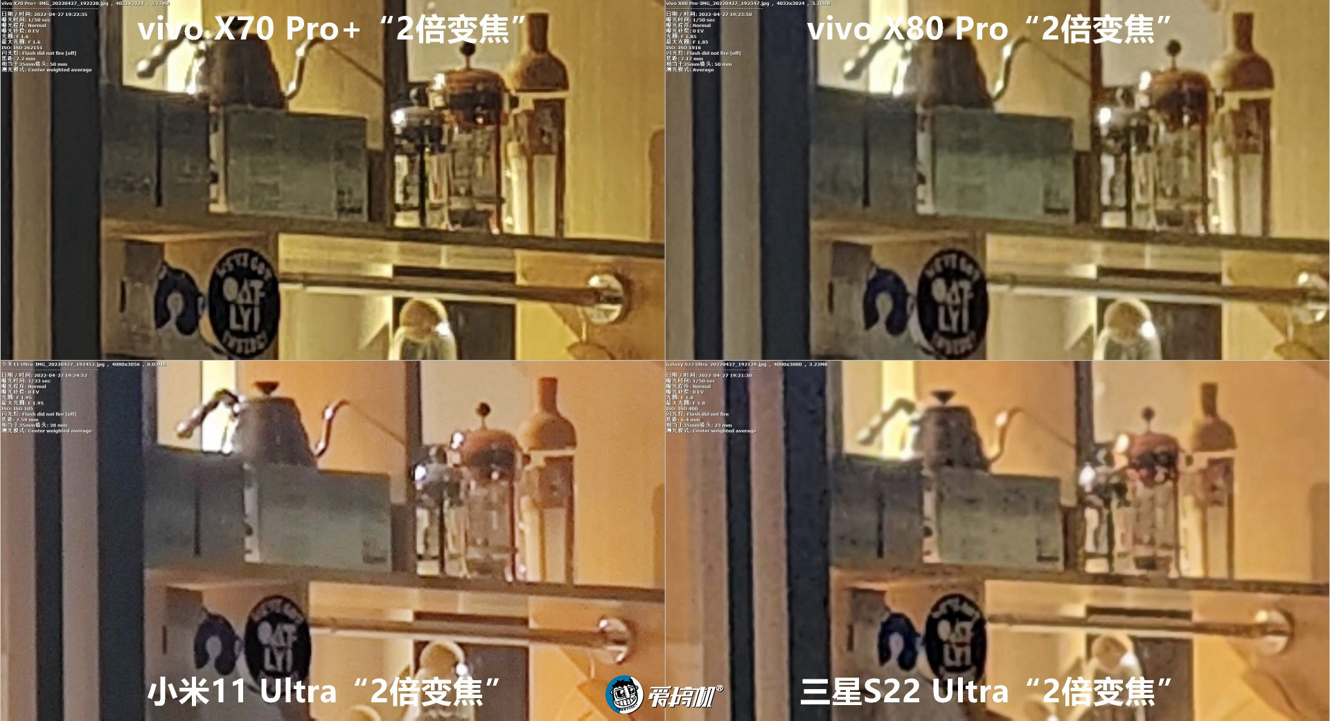 旗舰拍照PK：vivo X80Pro对X70Pro+、三星S22Ultra、小米11Ultra